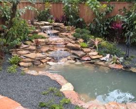 Waterfall Design by Landscape Designer